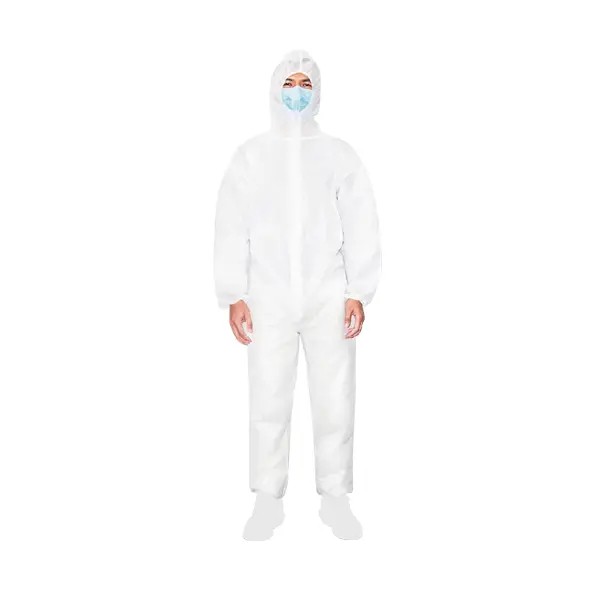 Disposable coverall, white Disposable coverall, white