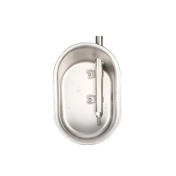 Stainless steel drinking bowl, elliptic Stainless steel drinking bowl, elliptic